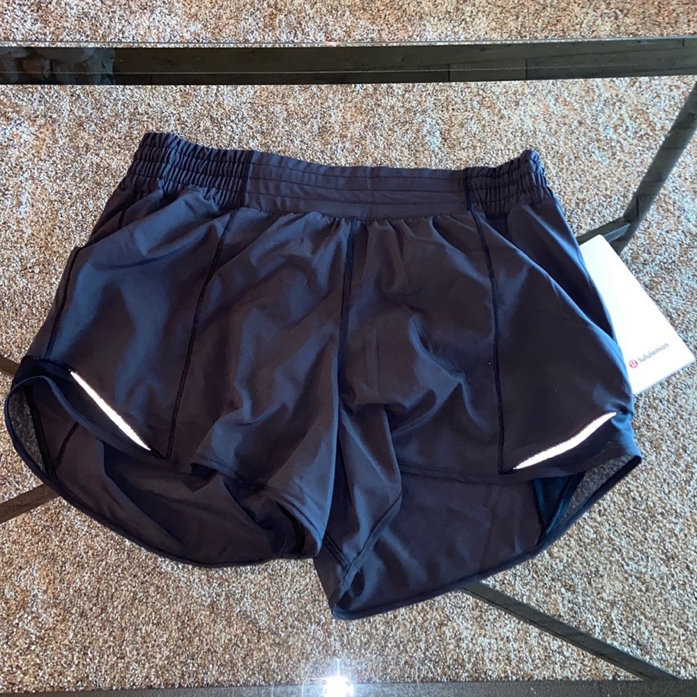 Lululemon hotty hot HR black shorts 4” *lined
